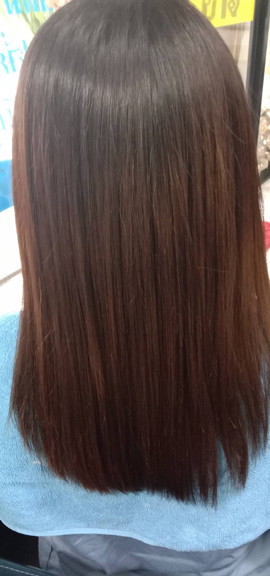 After keratin treatment