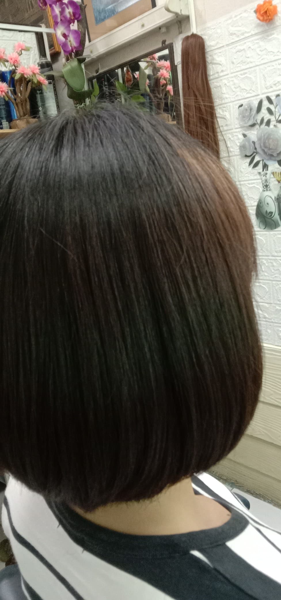 Modern bob cut